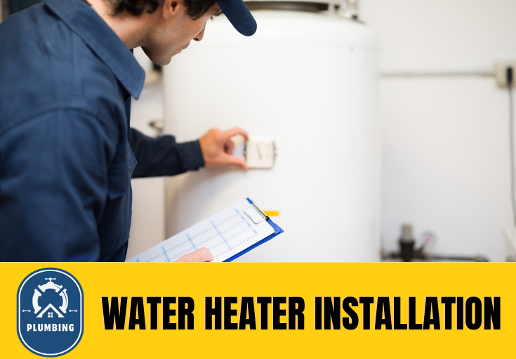 water heater installation Stockport